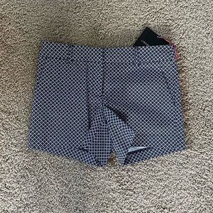 NWT Cynthia Rowley Blue Pattern Shorts